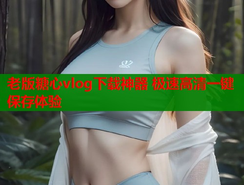 老版糖心vlog下载神器 极速高清一键保存体验